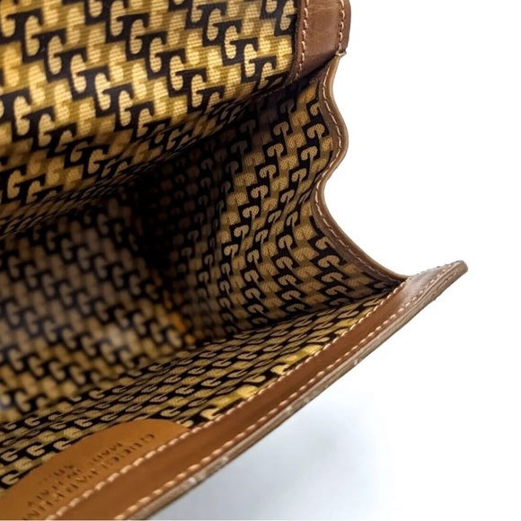 🔴SOLD🔴Gucci Vintage Flap Sherry Line Clutch bag Handbag Suede - Picture 14 of 17